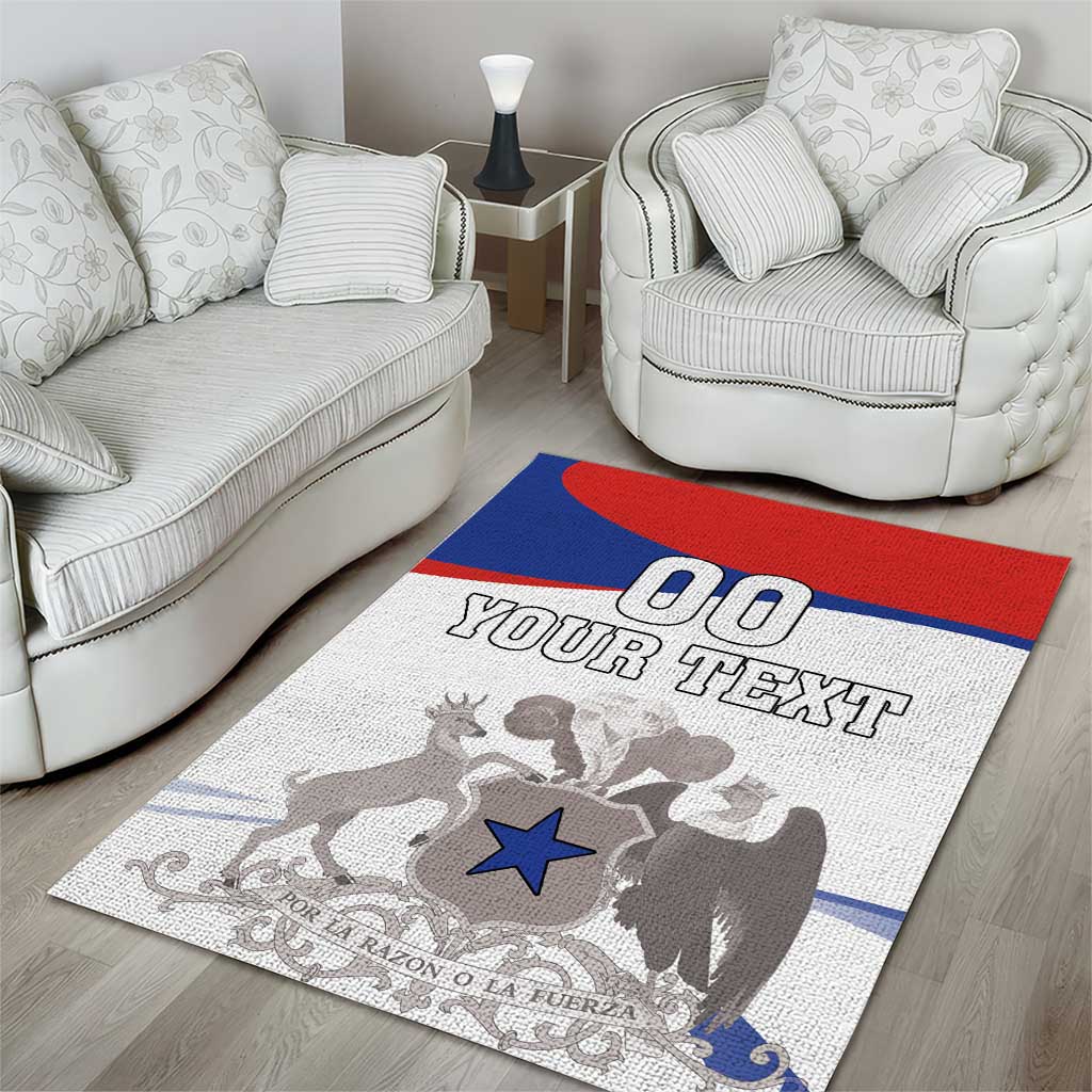Custom Fiestas Patrias Chile Area Rug Coat Of Arms - Wonder Print Shop