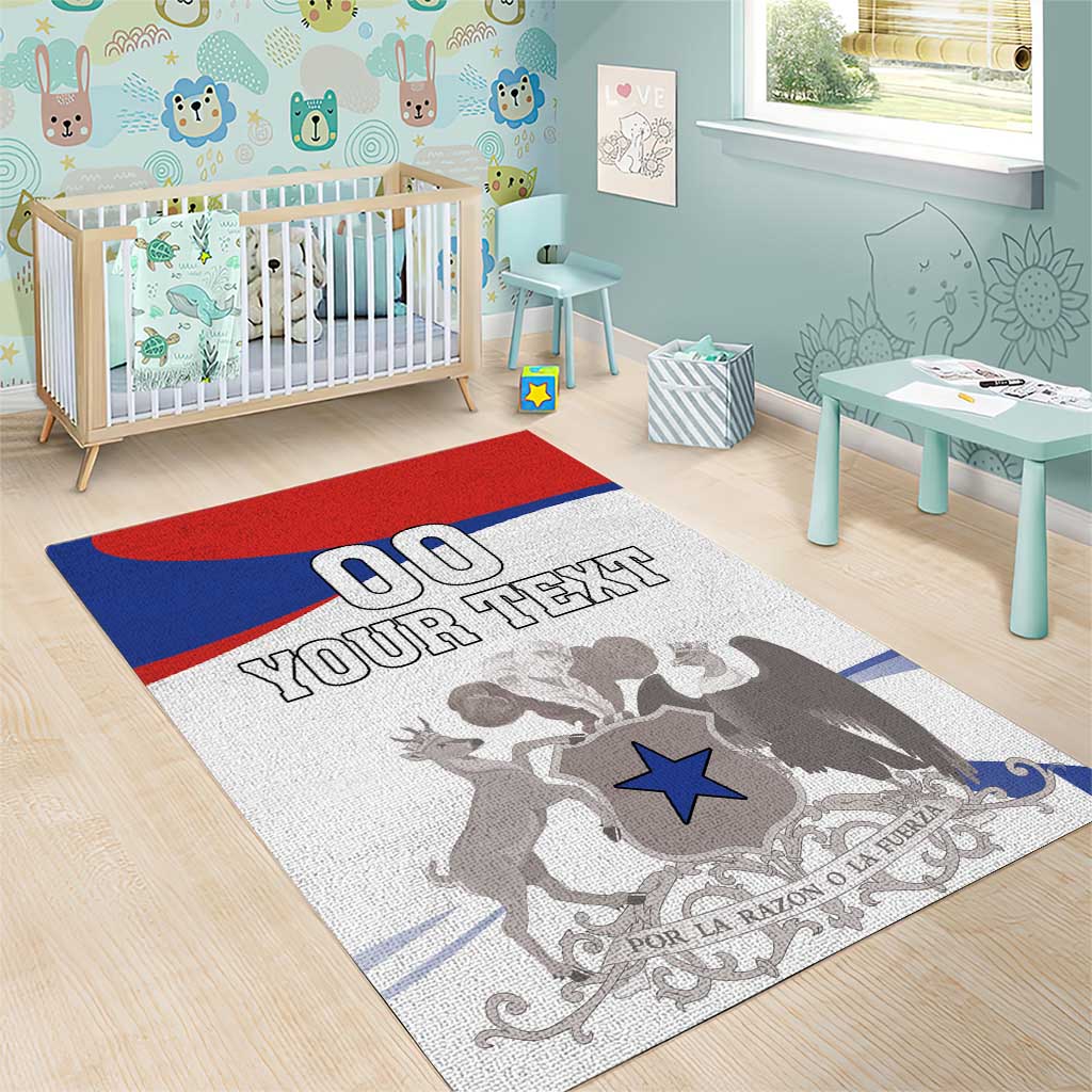 Custom Fiestas Patrias Chile Area Rug Coat Of Arms - Wonder Print Shop
