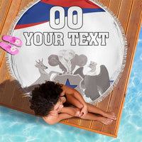 Custom Fiestas Patrias Chile Beach Blanket Coat Of Arms - Wonder Print Shop