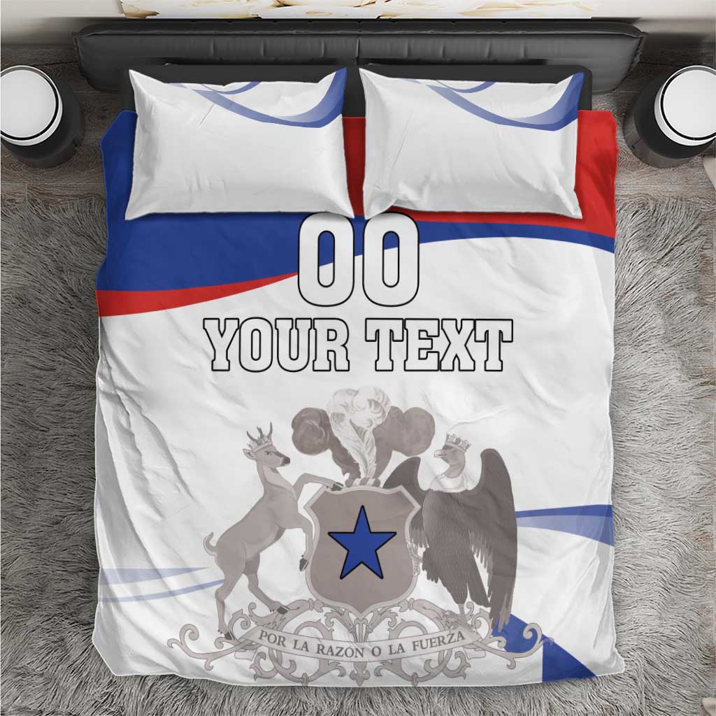 Custom Fiestas Patrias Chile Bedding Set Coat Of Arms - Wonder Print Shop
