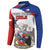 Custom Fiestas Patrias Chile Button Sweatshirt Coat Of Arms - Wonder Print Shop