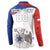 Custom Fiestas Patrias Chile Button Sweatshirt Coat Of Arms - Wonder Print Shop