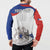 Custom Fiestas Patrias Chile Button Sweatshirt Coat Of Arms - Wonder Print Shop