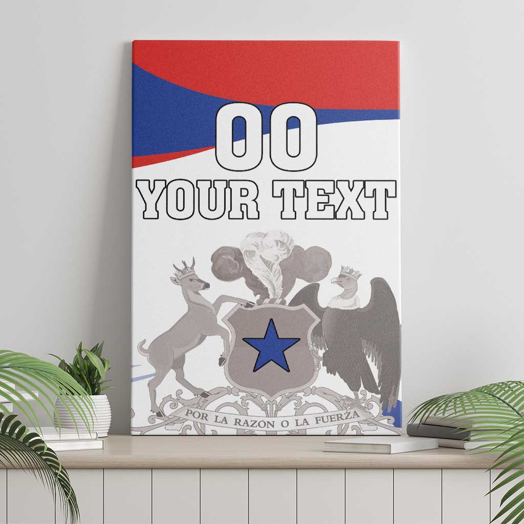 Custom Fiestas Patrias Chile Canvas Wall Art Coat Of Arms - Wonder Print Shop