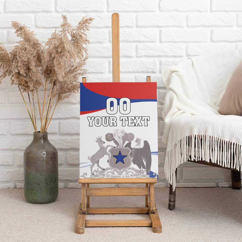 Custom Fiestas Patrias Chile Canvas Wall Art Coat Of Arms - Wonder Print Shop