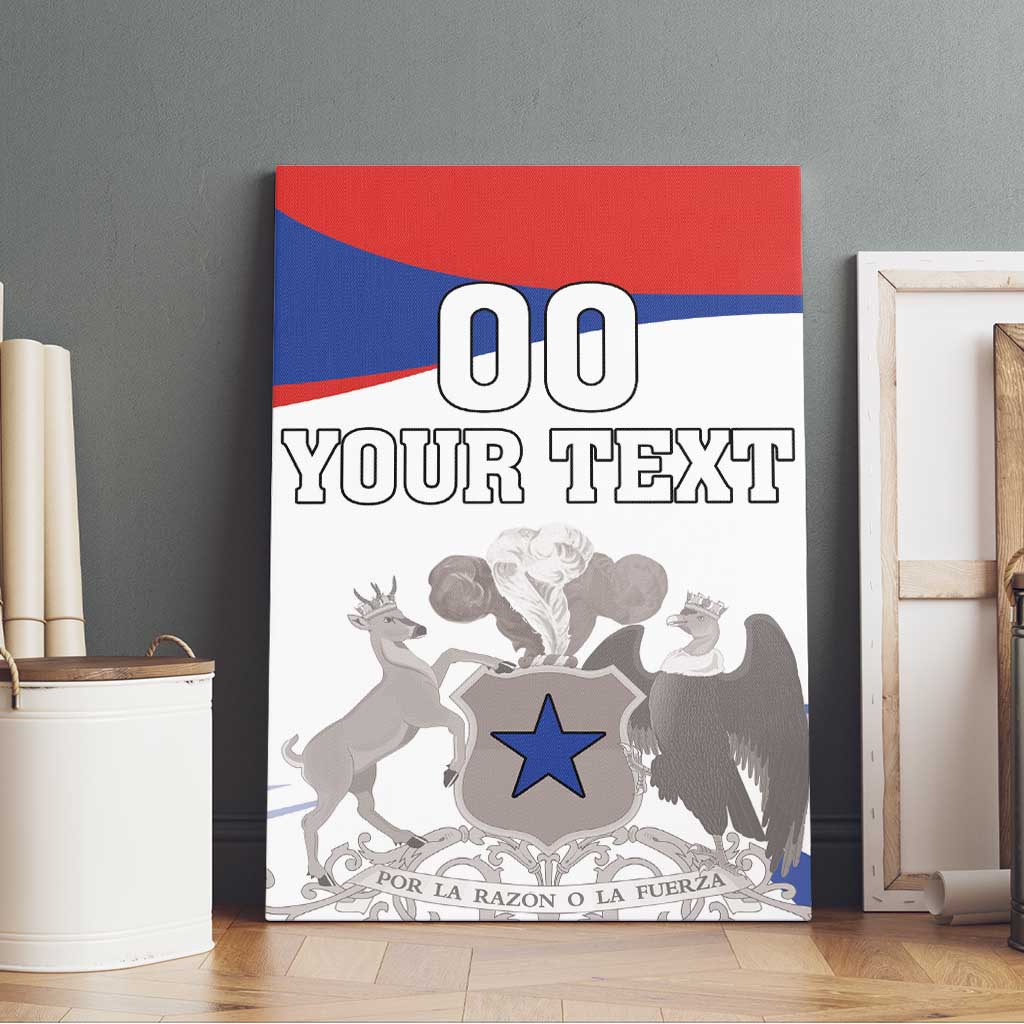 Custom Fiestas Patrias Chile Canvas Wall Art Coat Of Arms - Wonder Print Shop