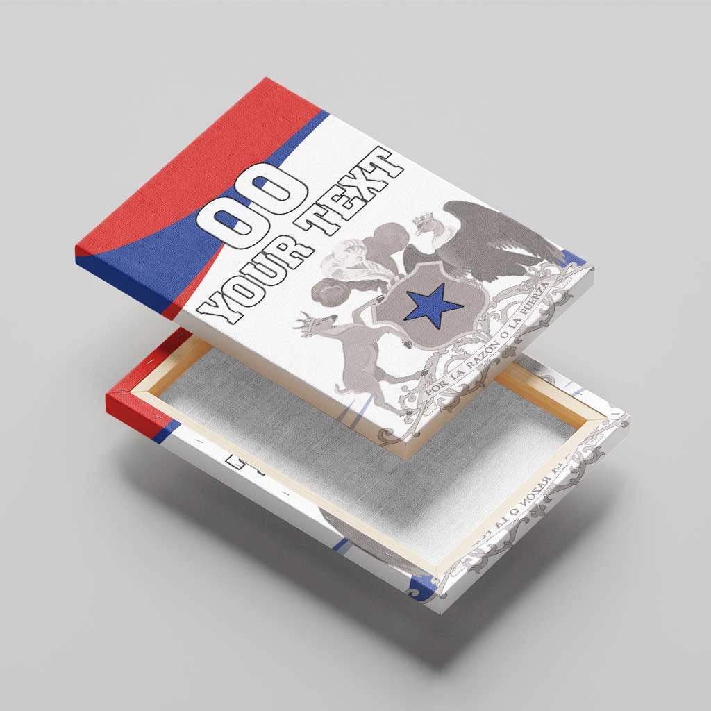 Custom Fiestas Patrias Chile Canvas Wall Art Coat Of Arms - Wonder Print Shop