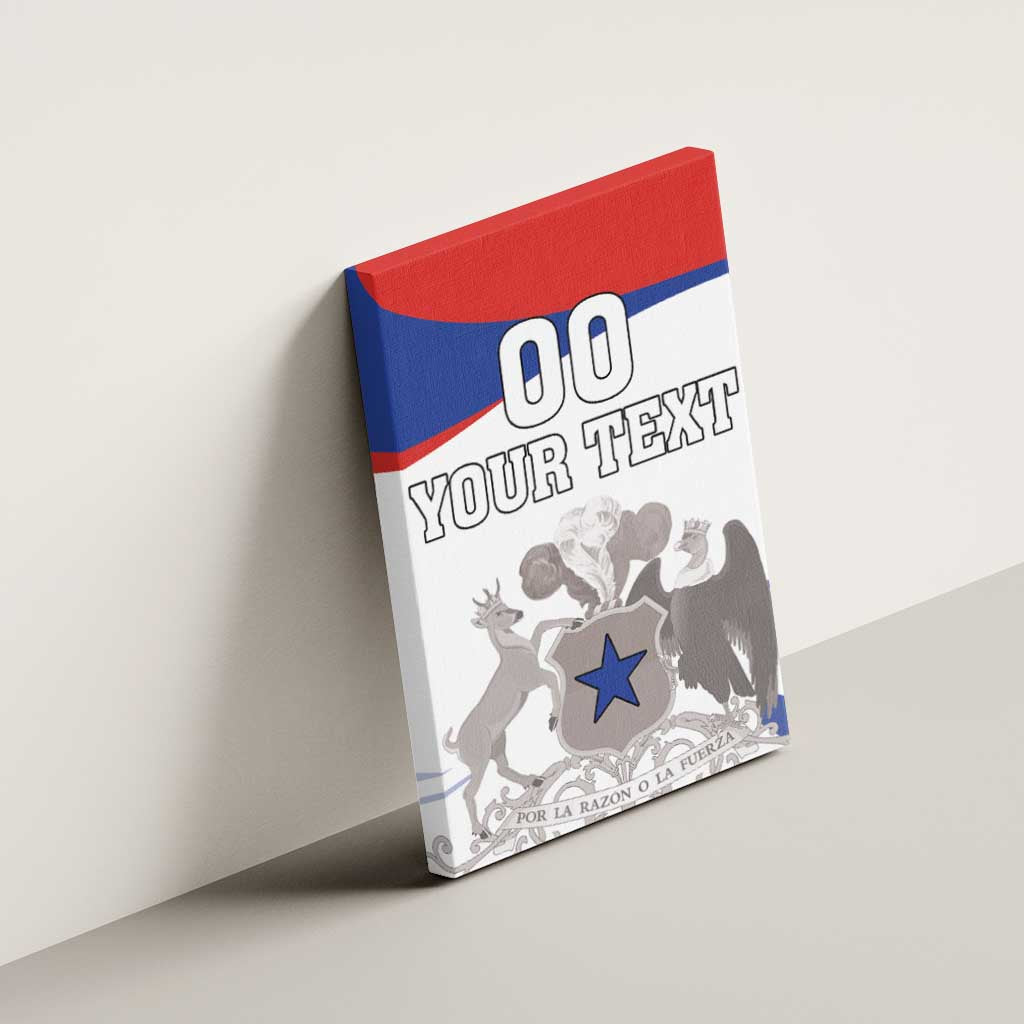 Custom Fiestas Patrias Chile Canvas Wall Art Coat Of Arms - Wonder Print Shop