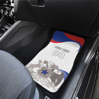 Custom Fiestas Patrias Chile Car Mats Coat Of Arms - Wonder Print Shop