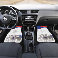 Custom Fiestas Patrias Chile Car Mats Coat Of Arms - Wonder Print Shop