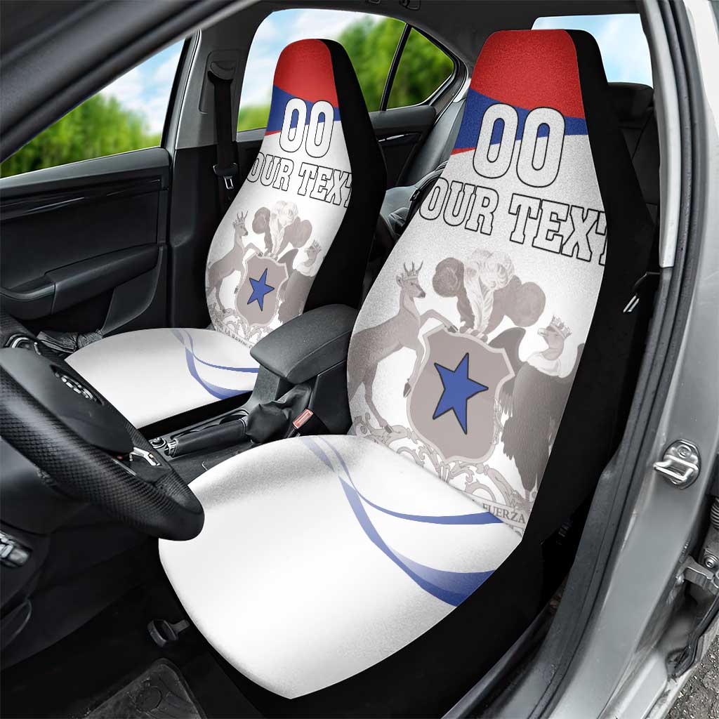 Custom Fiestas Patrias Chile Car Seat Cover Coat Of Arms - Wonder Print Shop