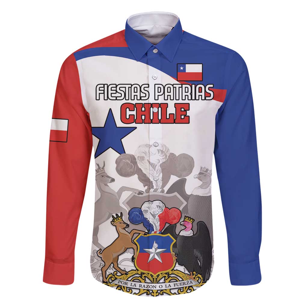 Custom Fiestas Patrias Chile Family Matching Mermaid Dress and Hawaiian Shirt Coat Of Arms - Wonder Print Shop