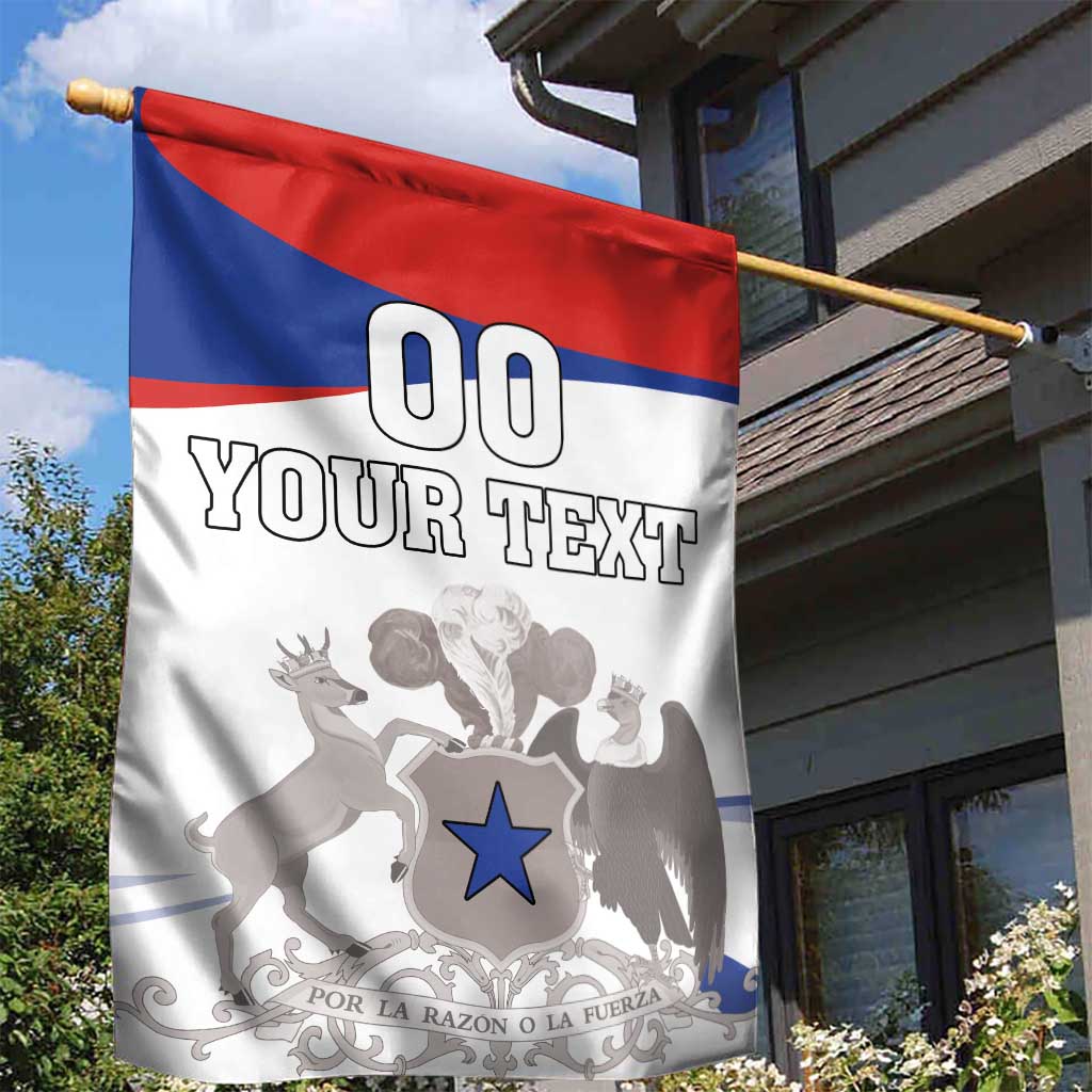 Custom Fiestas Patrias Chile Garden Flag Coat Of Arms - Wonder Print Shop