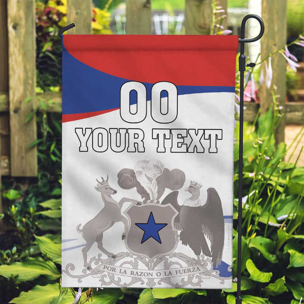 Custom Fiestas Patrias Chile Garden Flag Coat Of Arms - Wonder Print Shop