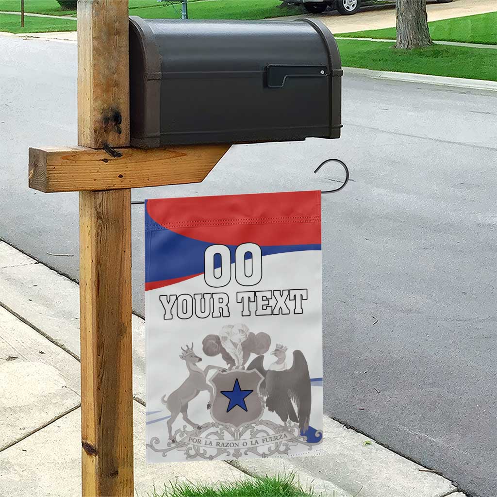 Custom Fiestas Patrias Chile Garden Flag Coat Of Arms - Wonder Print Shop