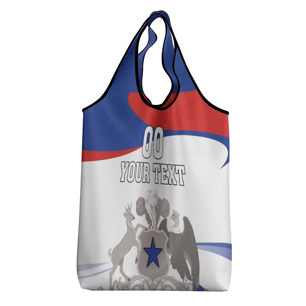 Custom Fiestas Patrias Chile Grocery Bag Coat Of Arms