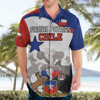 Custom Fiestas Patrias Chile Hawaiian Shirt Coat Of Arms - Wonder Print Shop