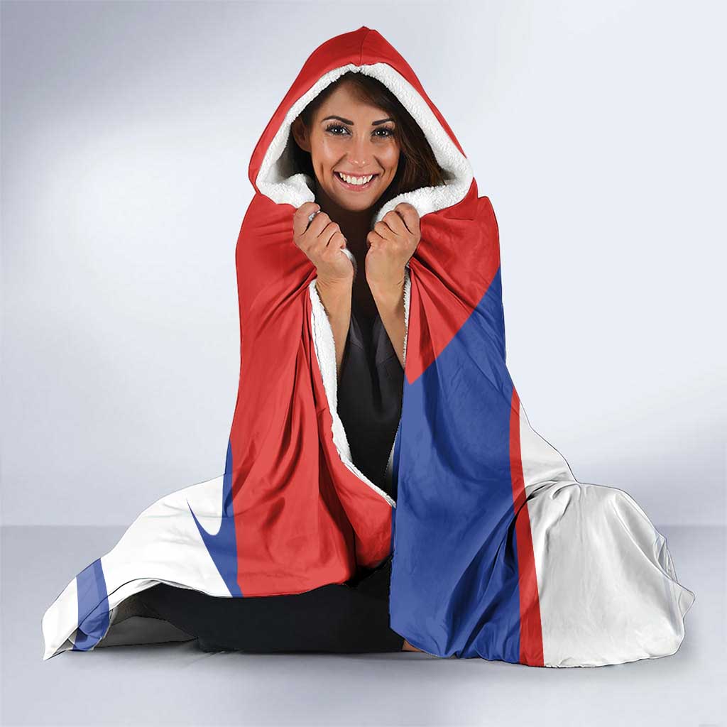 Custom Fiestas Patrias Chile Hooded Blanket Coat Of Arms