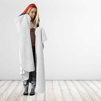 Custom Fiestas Patrias Chile Hooded Blanket Coat Of Arms