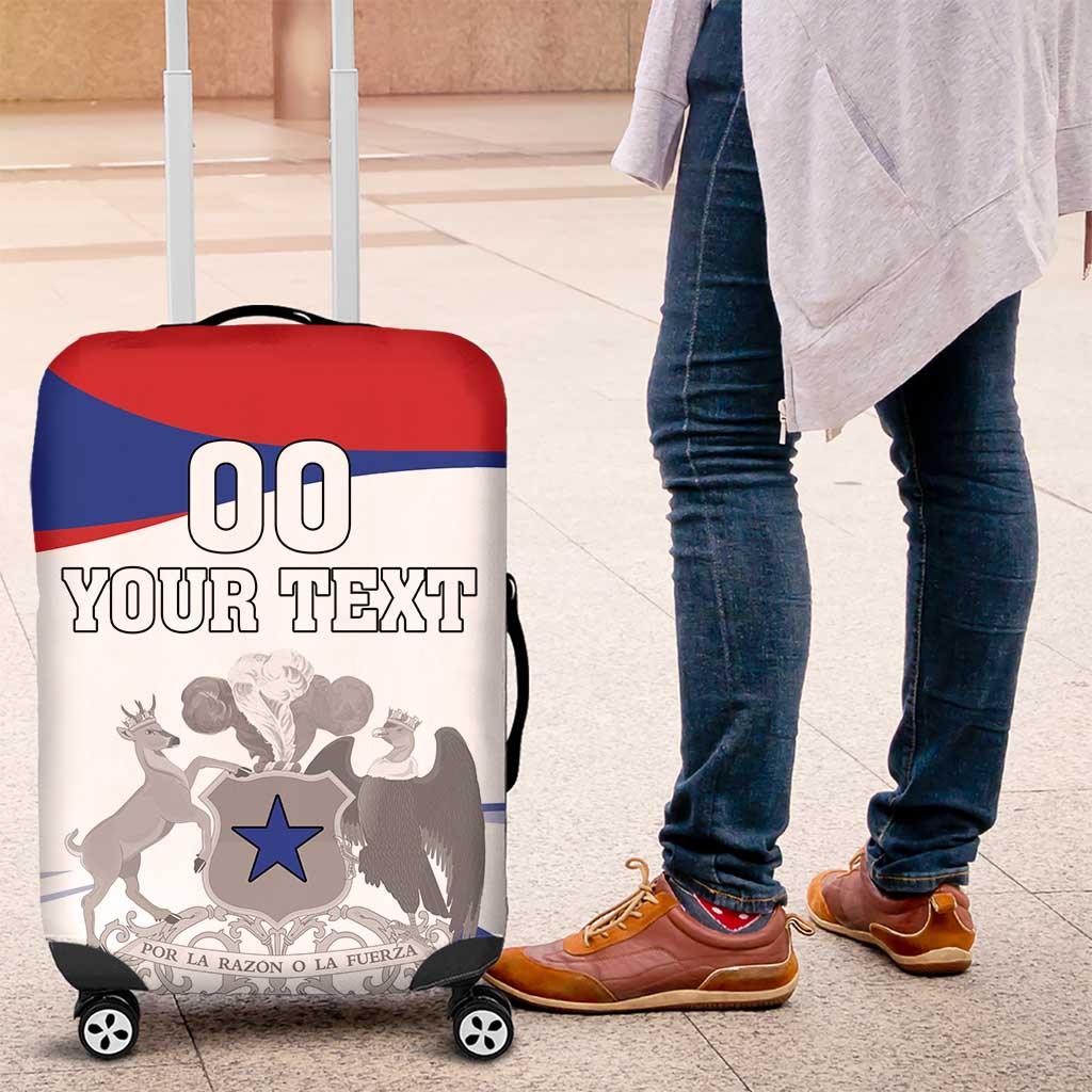 Custom Fiestas Patrias Chile Luggage Cover Coat Of Arms - Wonder Print Shop