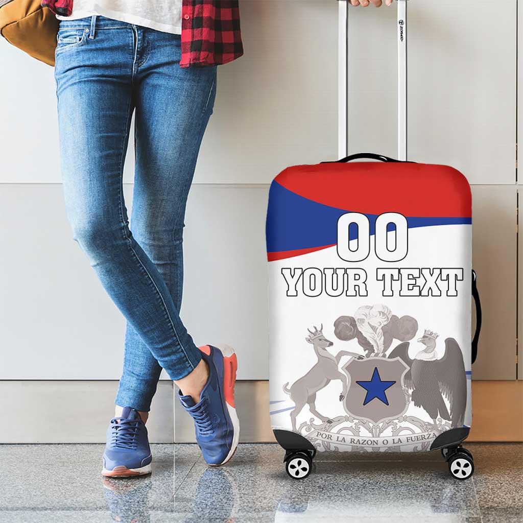 Custom Fiestas Patrias Chile Luggage Cover Coat Of Arms - Wonder Print Shop
