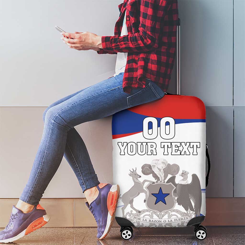 Custom Fiestas Patrias Chile Luggage Cover Coat Of Arms - Wonder Print Shop