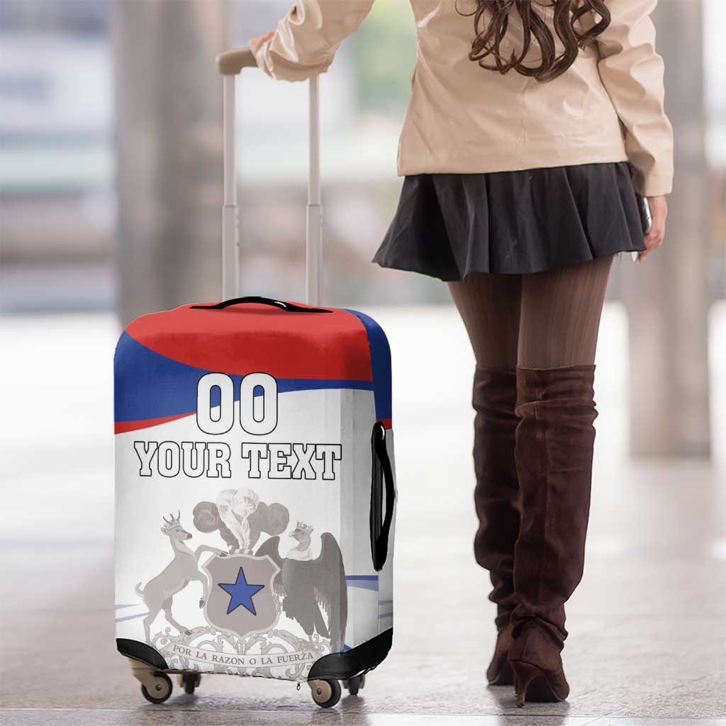 Custom Fiestas Patrias Chile Luggage Cover Coat Of Arms - Wonder Print Shop