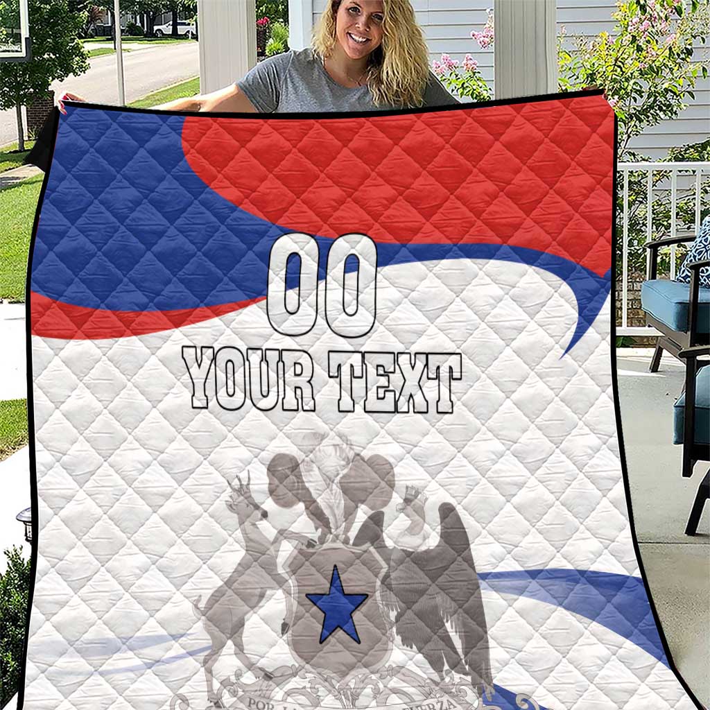 Custom Fiestas Patrias Chile Quilt Coat Of Arms - Wonder Print Shop