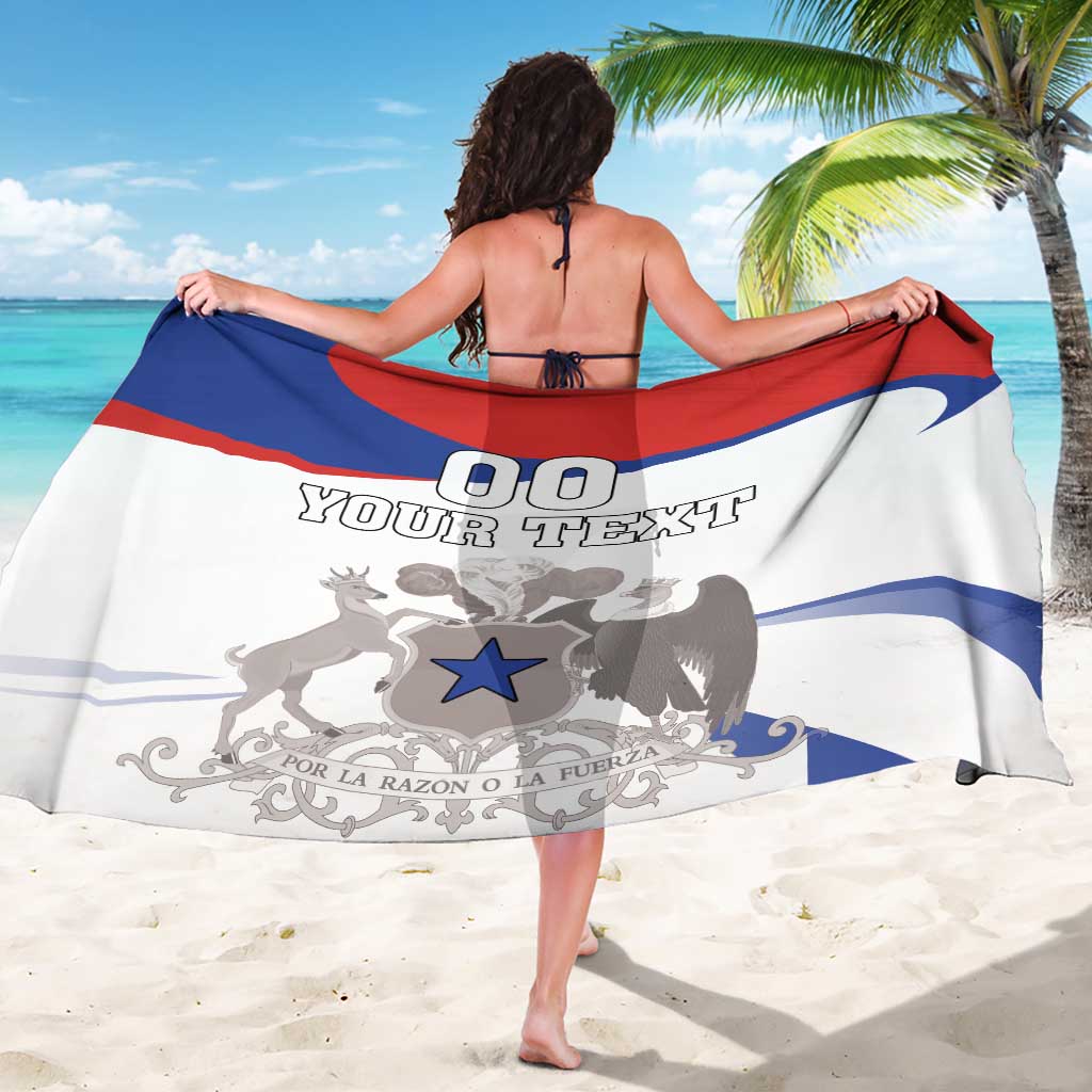 Custom Fiestas Patrias Chile Sarong Coat Of Arms - Wonder Print Shop
