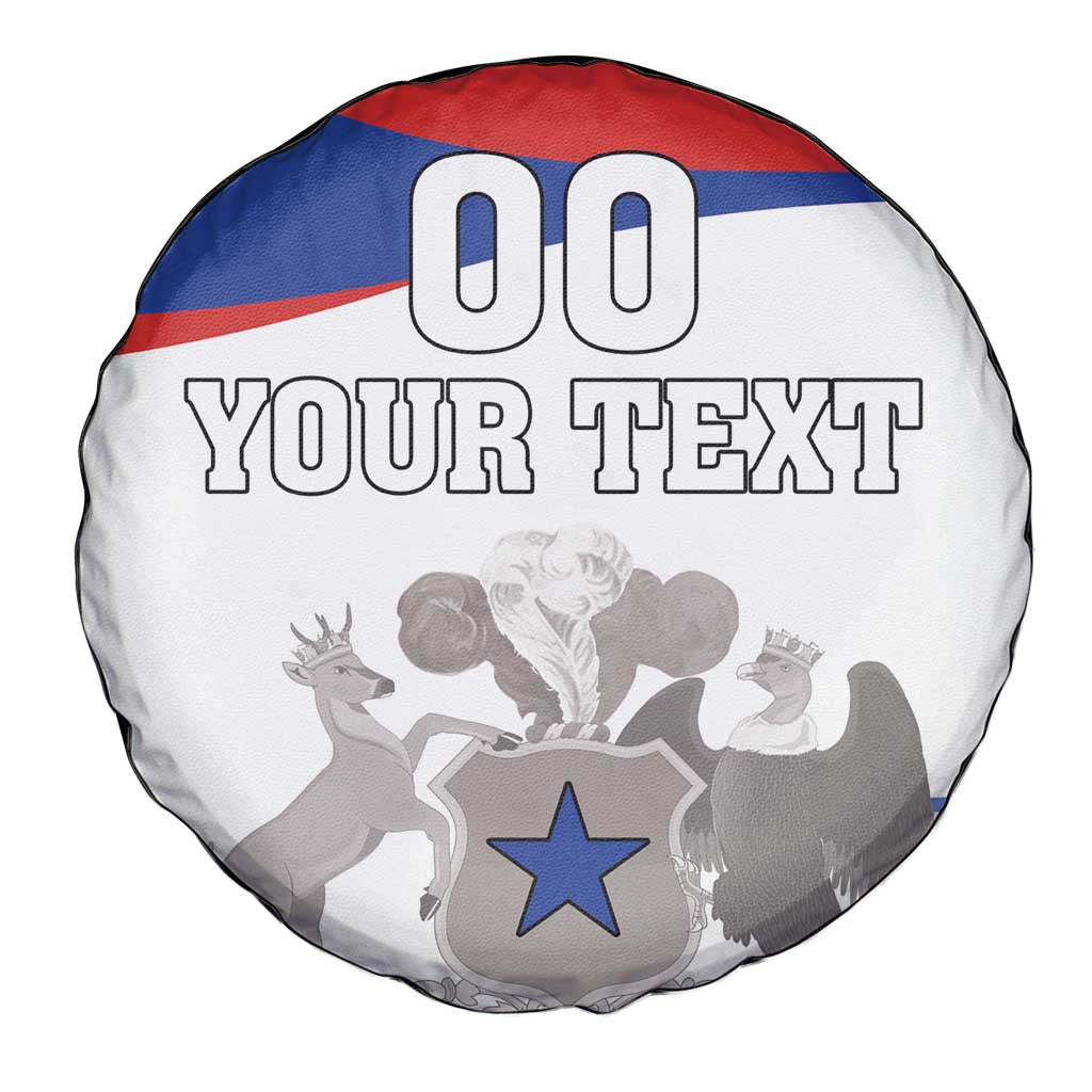 Custom Fiestas Patrias Chile Spare Tire Cover Coat Of Arms - Wonder Print Shop