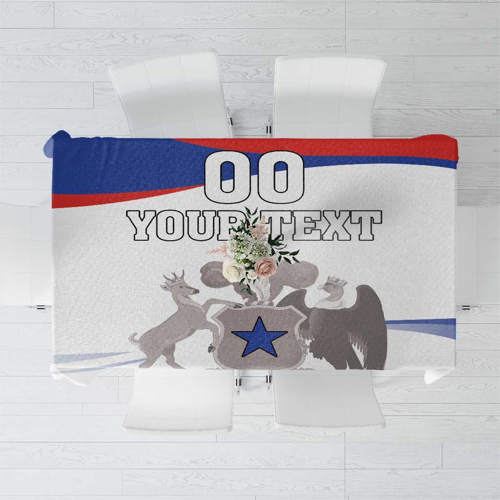 Custom Fiestas Patrias Chile Tablecloth Coat Of Arms - Wonder Print Shop