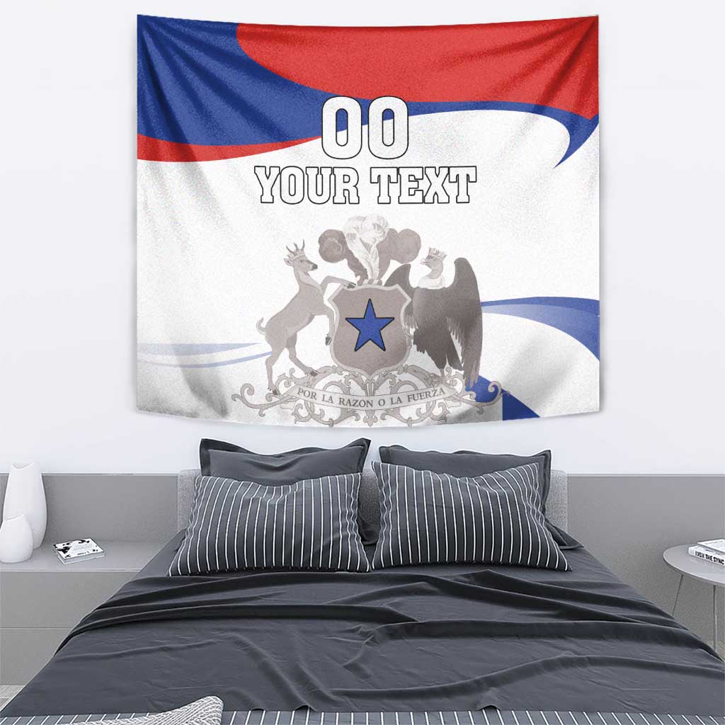 Custom Fiestas Patrias Chile Tapestry Coat Of Arms - Wonder Print Shop