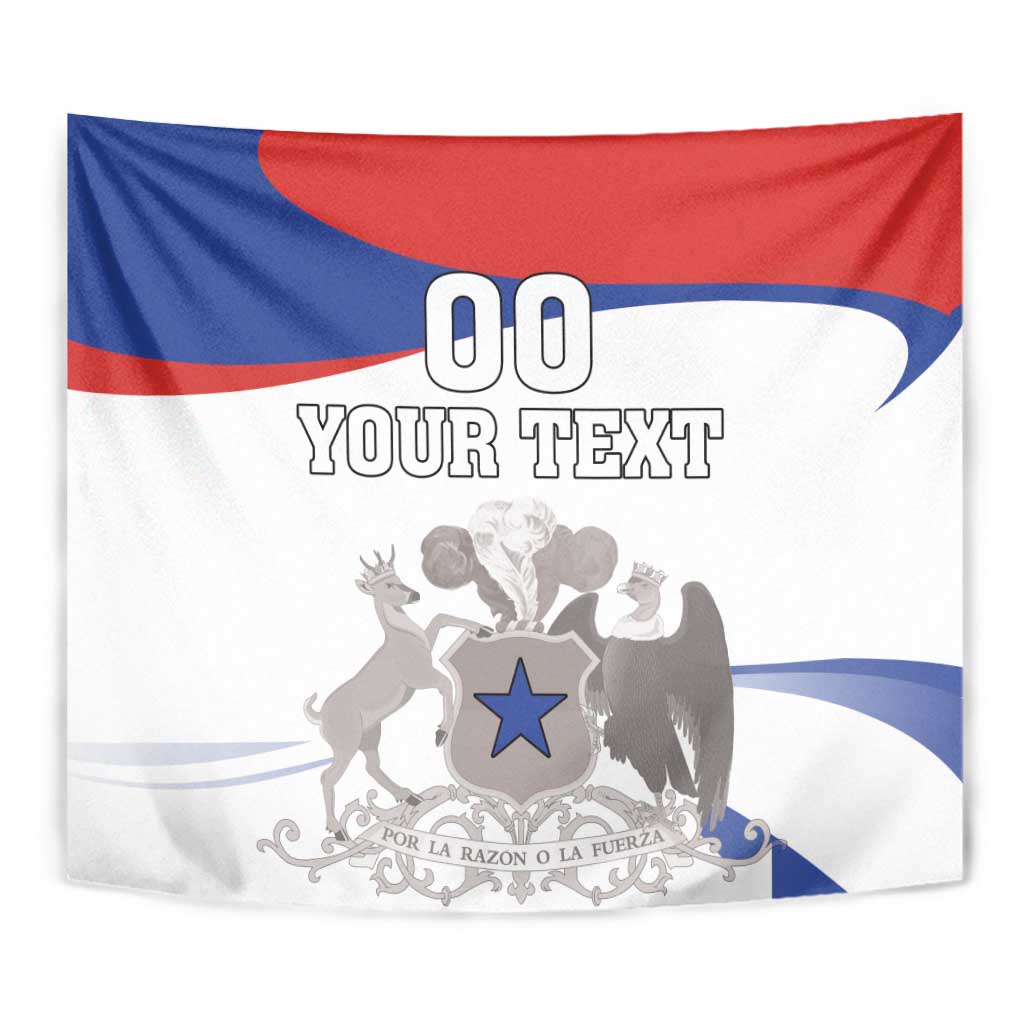 Custom Fiestas Patrias Chile Tapestry Coat Of Arms - Wonder Print Shop