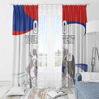 Custom Fiestas Patrias Chile Window Curtain Coat Of Arms - Wonder Print Shop