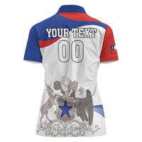 Custom Fiestas Patrias Chile Women Polo Shirt Coat Of Arms - Wonder Print Shop