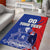 Custom Chile Independence Day Area Rug Lapageria Flower With Coat Of Arms - Wonder Print Shop