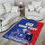 Custom Chile Independence Day Area Rug Lapageria Flower With Coat Of Arms - Wonder Print Shop