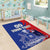 Custom Chile Independence Day Area Rug Lapageria Flower With Coat Of Arms - Wonder Print Shop