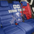 Custom Chile Independence Day Back Car Seat Cover Lapageria Flower With Coat Of Arms - Wonder Print Shop