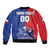 Custom Chile Independence Day Bomber Jacket Lapageria Flower With Coat Of Arms - Wonder Print Shop