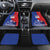 Custom Chile Independence Day Car Mats Lapageria Flower With Coat Of Arms - Wonder Print Shop