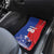 Custom Chile Independence Day Car Mats Lapageria Flower With Coat Of Arms - Wonder Print Shop