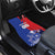 Custom Chile Independence Day Car Mats Lapageria Flower With Coat Of Arms - Wonder Print Shop