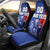 Custom Chile Independence Day Car Seat Cover Lapageria Flower With Coat Of Arms - Wonder Print Shop