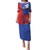 Custom Chile Independence Day Family Matching Puletasi and Hawaiian Shirt Lapageria Flower With Coat Of Arms - Wonder Print Shop