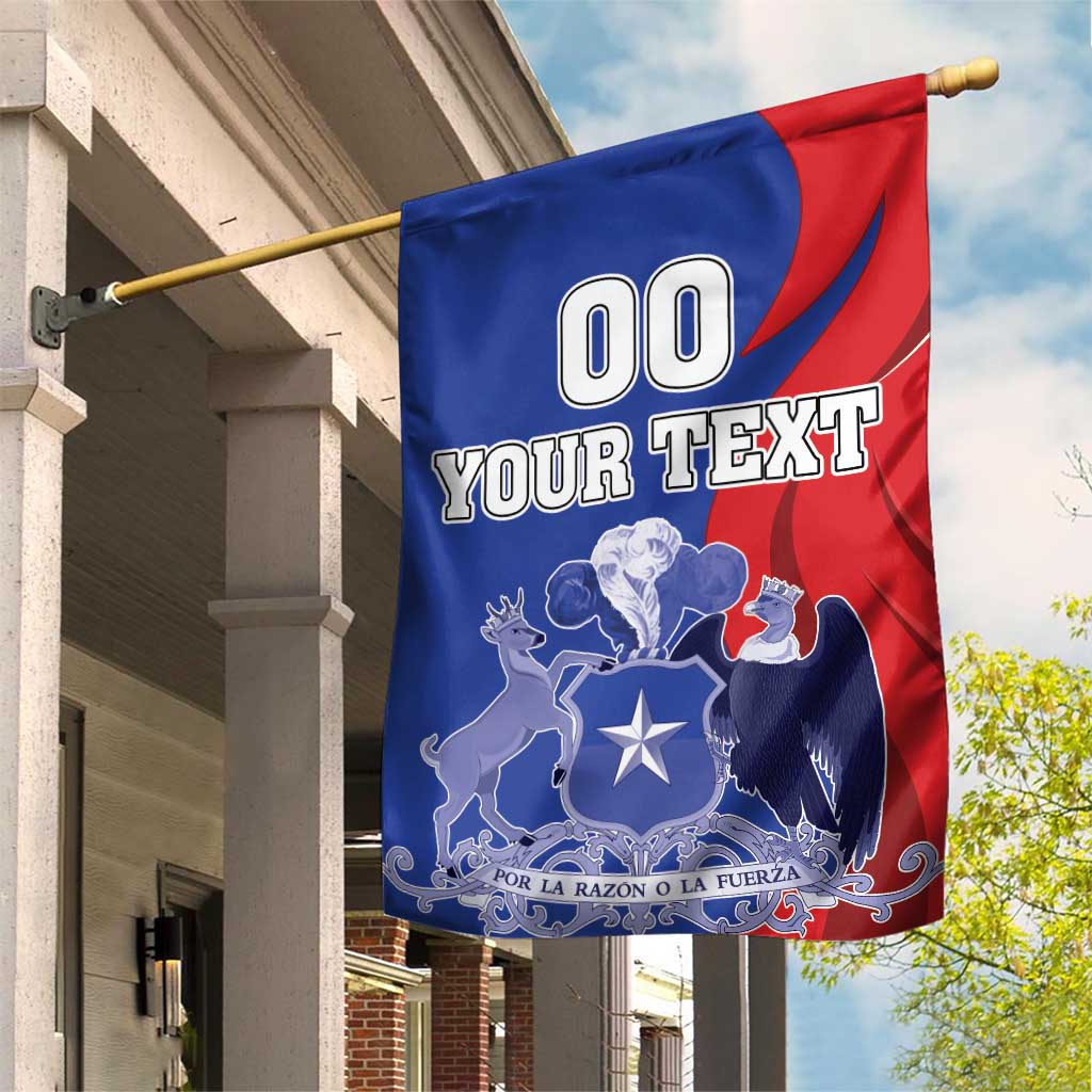 Custom Chile Independence Day Garden Flag Lapageria Flower With Coat Of Arms - Wonder Print Shop