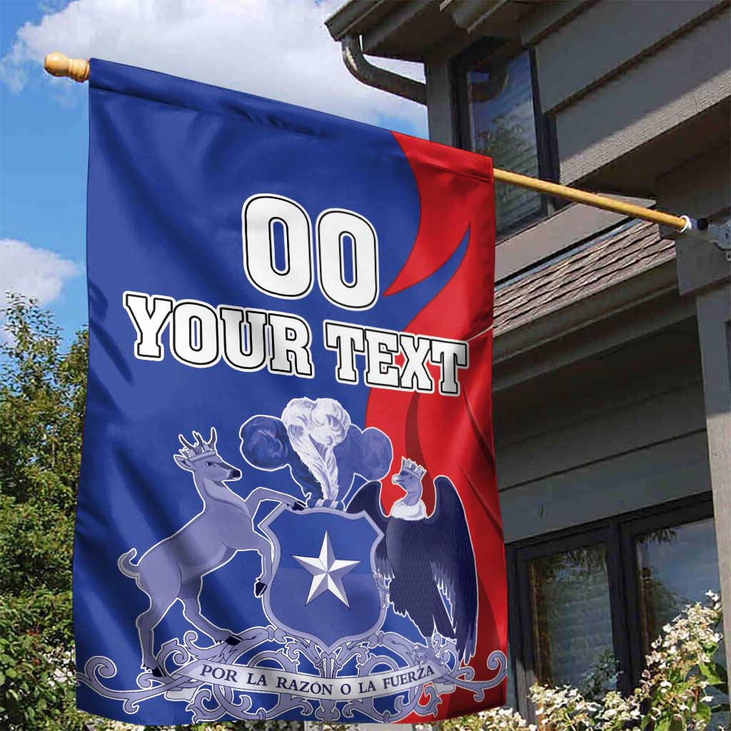 Custom Chile Independence Day Garden Flag Lapageria Flower With Coat Of Arms - Wonder Print Shop