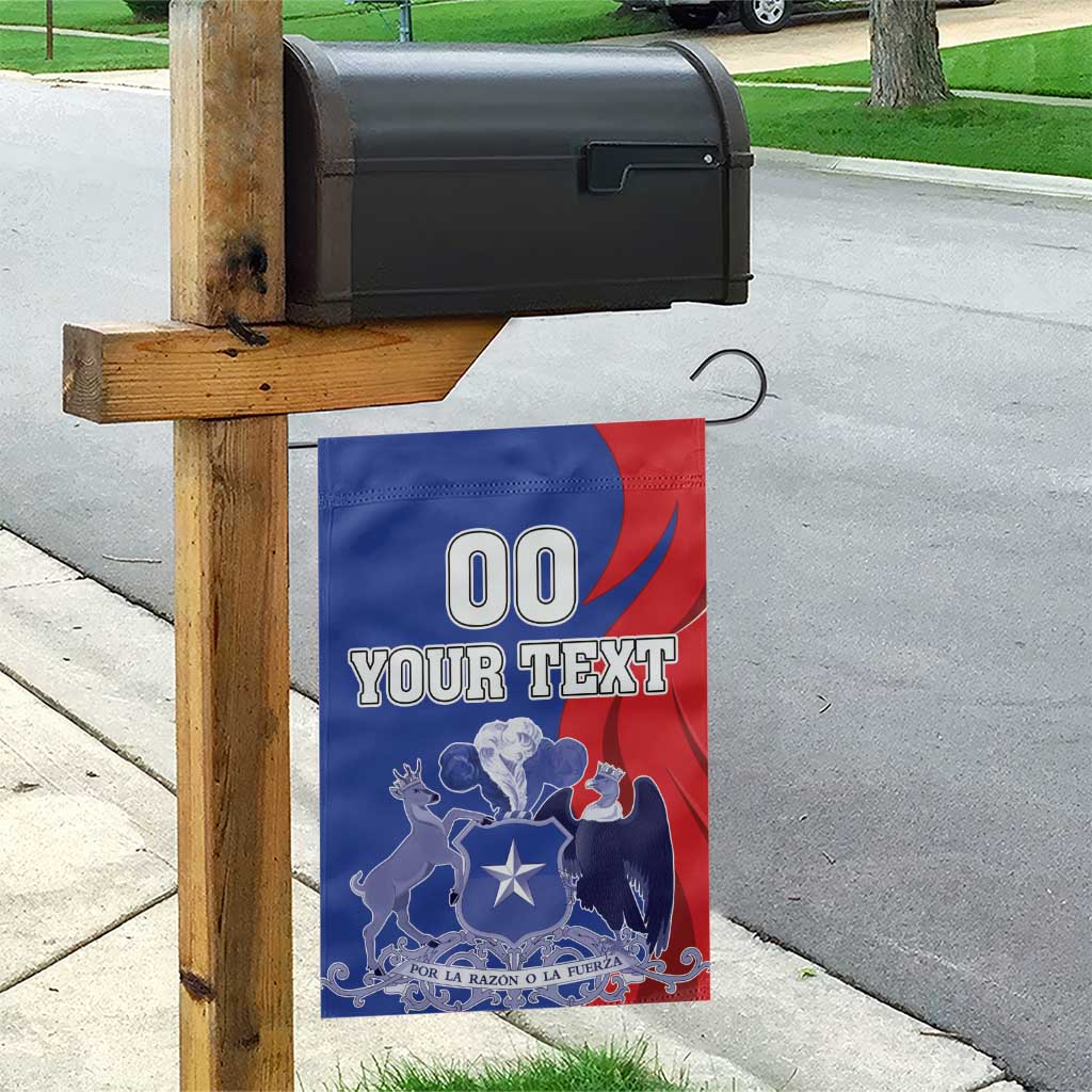 Custom Chile Independence Day Garden Flag Lapageria Flower With Coat Of Arms - Wonder Print Shop