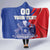 Custom Chile Independence Day Hooded Blanket Lapageria Flower With Coat Of Arms