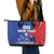 Custom Chile Independence Day Leather Tote Bag Lapageria Flower With Coat Of Arms - Wonder Print Shop